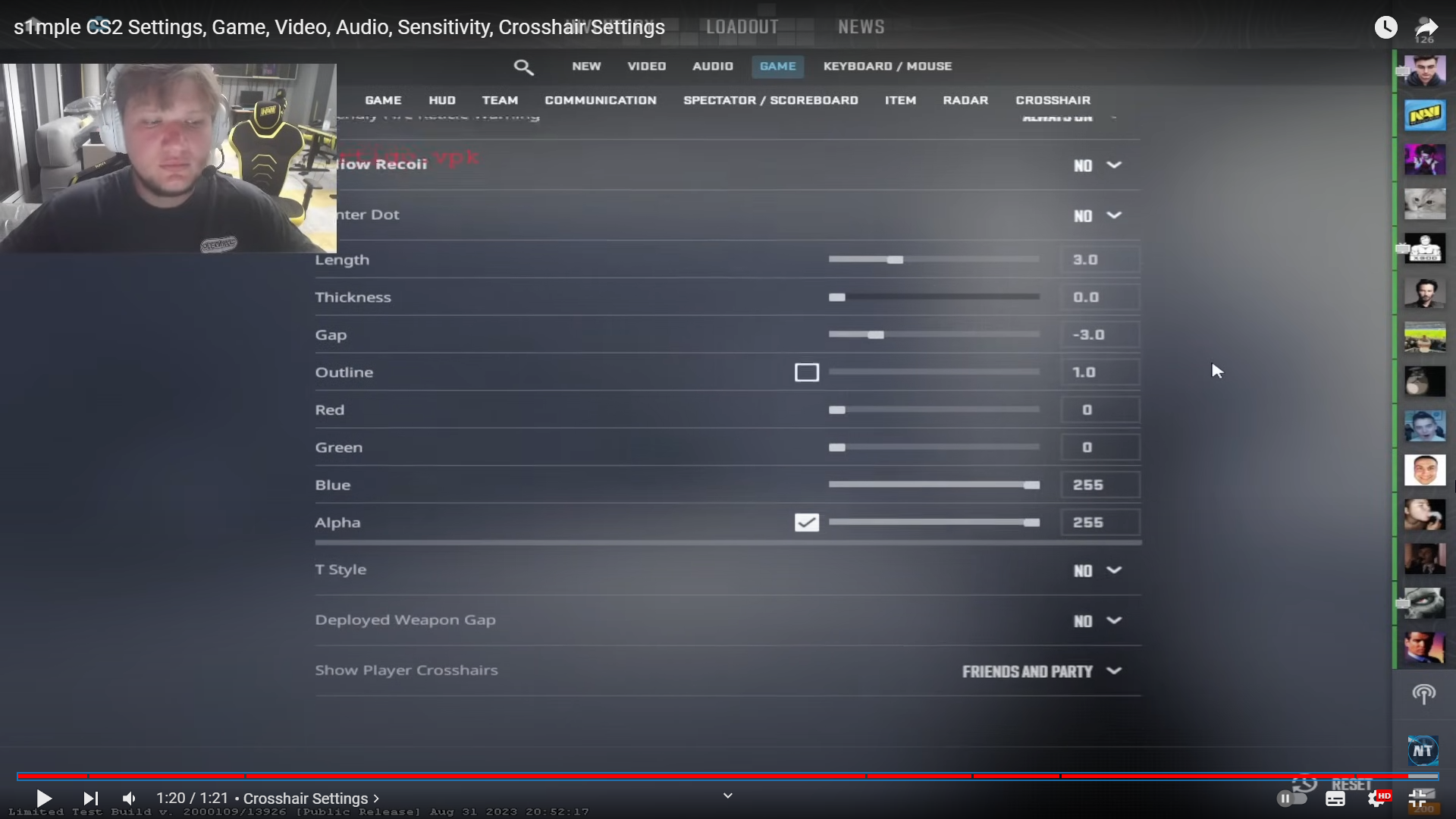 s1mple settings